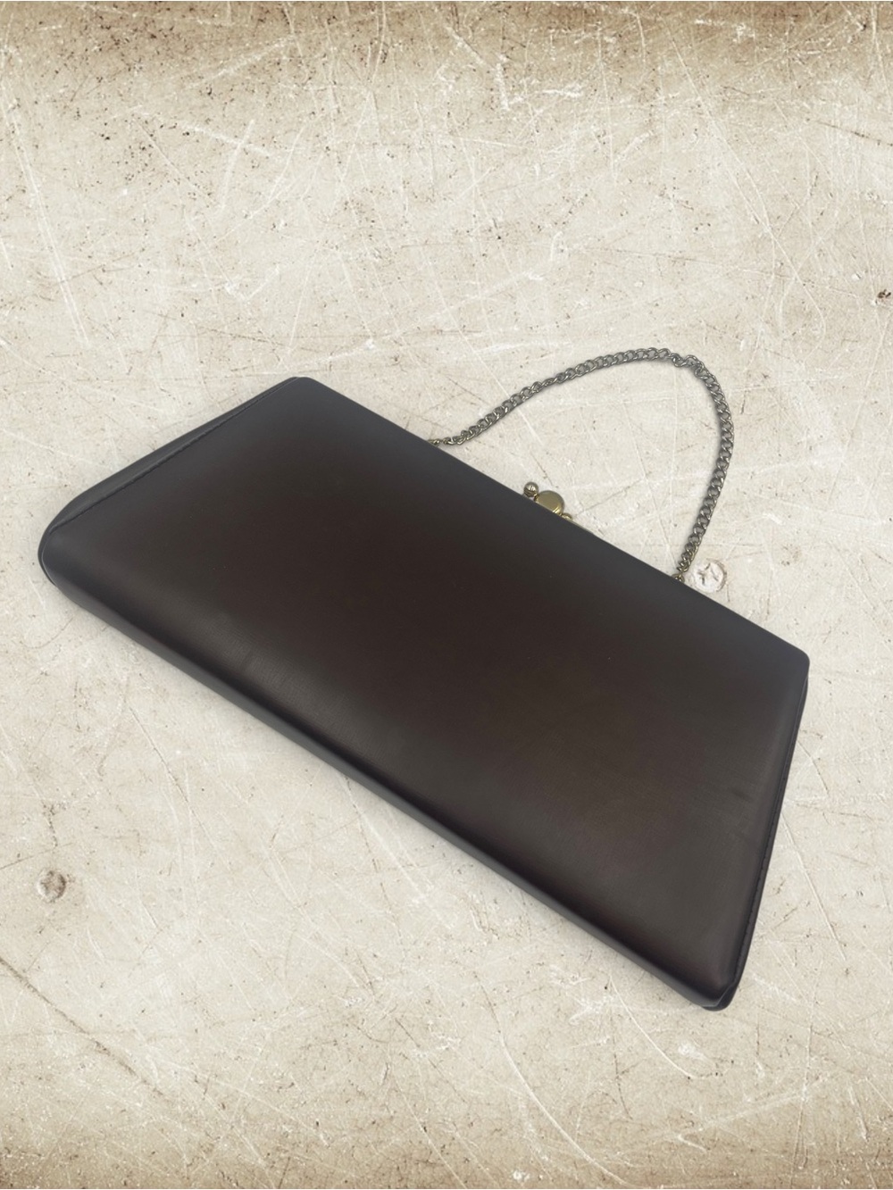 Vintage 1950s Mid Century Modern Starburst Atomic Clutch Purse Drop In Chain